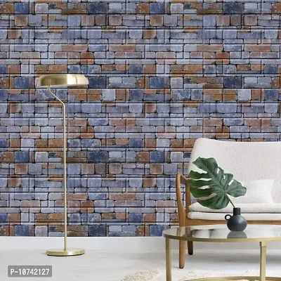 Jaamso Royals 3D Brick Stone PE-Foam Wallpaper | Self Adhesive | Peel and Stick | Easy to Paste | Waterproof | 3D Wall Panel ( 70CM x 77CM , Brick Stone, QTY3)