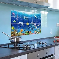Vinyl Dolphin Wall Stickers for Kitchen - Multicolour (60 x 90 cm) by: Jaamso Royals-thumb2