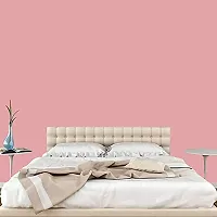 Jaamso Royals Light Pink Plain matt Wallpaper - Self Adhesive, Water Proof, Peel and Stick Sticker (60 CMx 100 cm, Light Pink)-thumb1