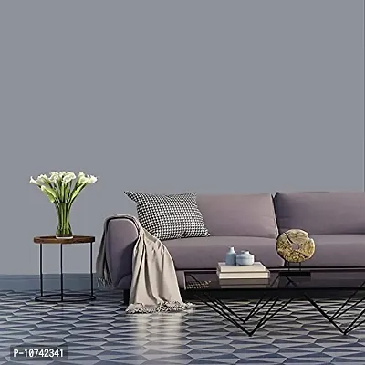 Jaamso Royals Light Gray Plain matt Wallpaper - Self Adhesive, Water Proof, Peel and Stick Sticker (60 CMx 100 cm, Light Gray)-thumb0
