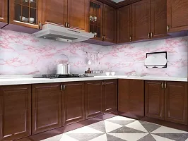 JAAMSO ROYALS Pink Marble Wallpaper, Self Adhesive and Waterproof Wallpaper for Home Decoration (200 cm x 60 cm)-thumb2