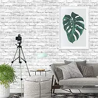 JAAMSO ROYALS Nature White Brick Self Adhesive, Peel and Stick Wallpaper for Wall d?cor and Home d?cor (18"" x 394"" = 50 sq.ft)-thumb1