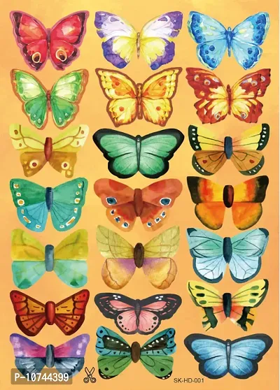 JAAMSO ROYALS Colourful Decorative Vinyl Butterfly Wall Decals Wall Sticker( 30 CM x 21 CM )-thumb3