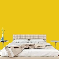 Jaamso Royals Yellow Plain matt Wallpaper - Self Adhesive, Water Proof, Peel and Stick Sticker (60 cm x 500CM, Yellow)-thumb1