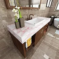 JAAMSO ROYALS Pink Marble Wallpaper, Self Adhesive and Waterproof Wallpaper for Home Decoration (200 cm x 60 cm)-thumb4