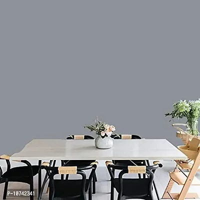 Jaamso Royals Light Gray Plain matt Wallpaper - Self Adhesive, Water Proof, Peel and Stick Sticker (60 CMx 100 cm, Light Gray)-thumb3