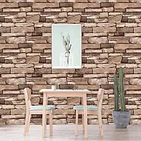 JAAMSO ROYALS JR Stone Peel and Stick Self Adhesive Wallpaper - Easily Removable Wallpaper - Brick Peel and Stick Wallpaper ? Use as Wall Paper; Contact Paper; or Shelf Paper ( 200 cm * 45 cm )-thumb2