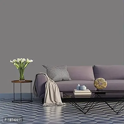 Jaamso Royals Gray Plain matt Wallpaper - Self Adhesive, Water Proof, Peel and Stick Sticker (60CM x 1000CM, Gray)-thumb0