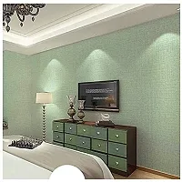 JAAMSO ROYALS Green Criss Cross Color Self Adhesive, Peel and Stick Wallpaper for Wall d?cor and Home d?cor (18"" x 394"" = 50 sq.ft)-thumb1