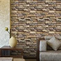 JAAMSO ROYALS Bricks Design PVC Vinyl Self Adhesive Living Room Bedroom Offices Home Decor Wall Sticker (45x200 cm)-thumb4
