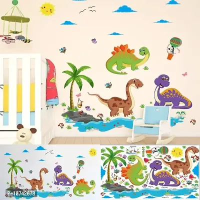 JAAMSO ROYALS Vinyl Animals Wall Sticker (90cm X 60 cm), Multicolour-thumb5