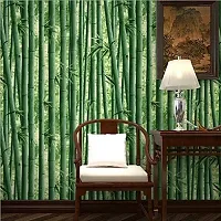 Jaamso Royals Bamboo Design Vinyl Peel and Stick Self Adhesive Home Decor Wall Paper (200 cm X 45 cm)-thumb3