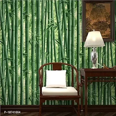 Jaamso Royals Bamboo Design Vinyl Peel and Stick Self Adhesive Home Decor Wall Paper (200 cm X 45 cm)-thumb4