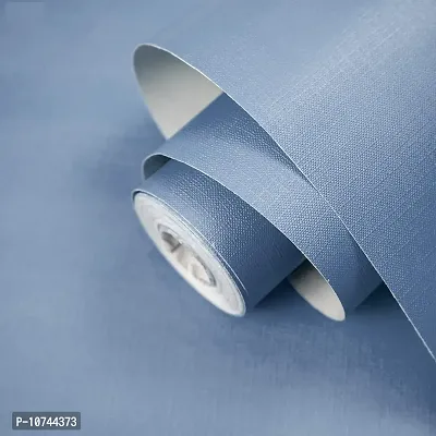 JAAMSO ROYALS Plain Grey Blue Matte Self Adhesive Peel and Stick Removable Home D?cor Wallpaper ( 1000 cm X 45 cm )