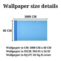 Jaamso Royals Black Plain matt Wallpaper - Self Adhesive, Water Proof, Peel and Stick Sticker (60 CMx 100 cm, Black)-thumb3