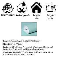 Jaamso Royals Light Blue Plain matt Wallpaper - Self Adhesive, Water Proof, Peel and Stick Sticker (60 CMx 200 CM, Light Blue)-thumb4