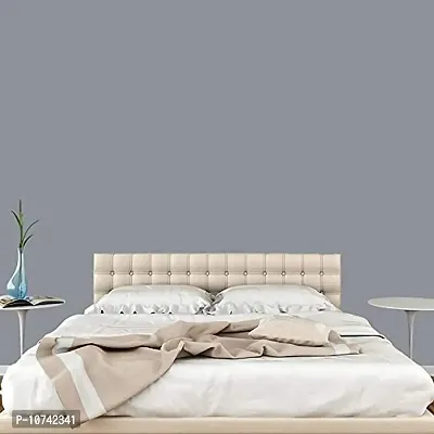Jaamso Royals Light Gray Plain matt Wallpaper - Self Adhesive, Water Proof, Peel and Stick Sticker (60 CMx 100 cm, Light Gray)-thumb2