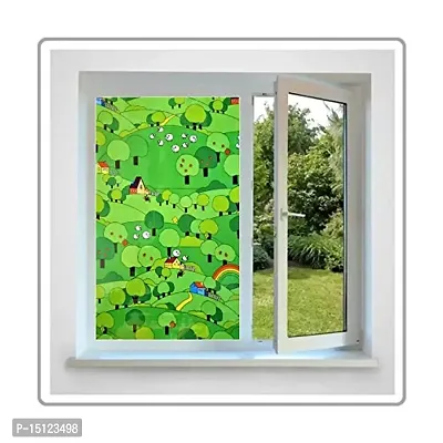 INDIAN ROYALS Designer Village Window Privacy Film - Self-Adhesive, Peel and Stick Window Sticker for Privacy and Decoration (200 x 45 cm)-thumb0