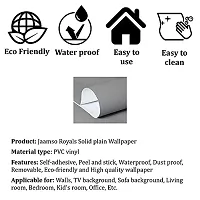 Jaamso Royals Gray Plain matt Wallpaper - Self Adhesive, Water Proof, Peel and Stick Sticker (60CM x 1000CM, Gray)-thumb4