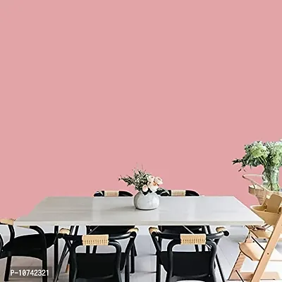 Jaamso Royals Light Pink Plain matt Wallpaper - Self Adhesive, Water Proof, Peel and Stick Sticker (60 CMx 100 cm, Light Pink)-thumb3