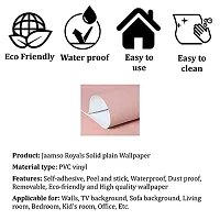 Jaamso Royals Light Pink Plain matt Wallpaper - Self Adhesive, Water Proof, Peel and Stick Sticker (60 CMx 100 cm, Light Pink)-thumb4
