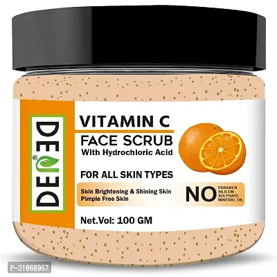 Deied Vitamin C Face Scrub With Hydrochloric Acid Glowing Skin For Glass Skin Scrub 100 G-thumb0