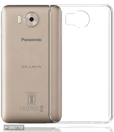 Coverblack Shock Proof Rubber Back Cover For Panasonic Eluga NoteTransparent-thumb0