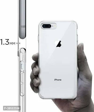 Coverblack Dual Protection Rubber Back Cover For Apple Iphone 8 PlusTransparent Totu-thumb3