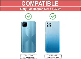 Coverblack Grip Case Aramid Fiber Back Cover For Realme C25YGreen-thumb2