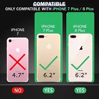 Coverblack Flexible Rubber Back Cover For Apple Iphone 7 PlusTransparent-thumb2