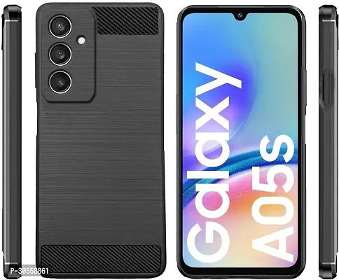 Coverblack Grip Case Rubber Back Cover For Samsung Galaxy A05SBlack-thumb2