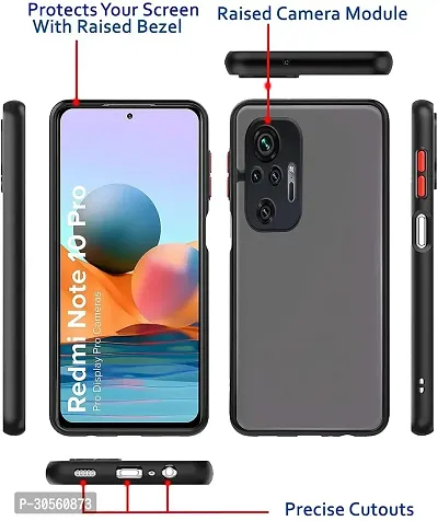 Coverblack Camera Bump Protector Polycarbonate Back Cover For Redmi Note 10 ProBlack Smoke-thumb3