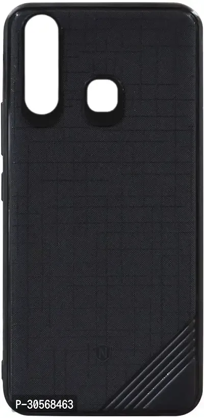 Coverblack Grip Case Rubber Back Cover For Vivo Y15Black-thumb2