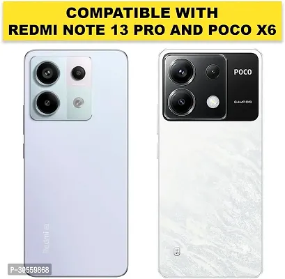 Coverblack Flexible Rubber Back Cover For Poco X6 5GBlack-thumb3