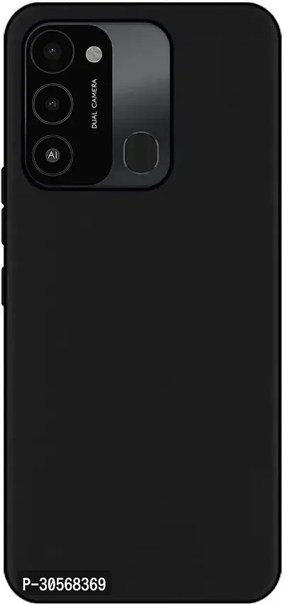 Coverblack Grip Case Rubber Back Cover For Tecno Spark 8CBlack-thumb2