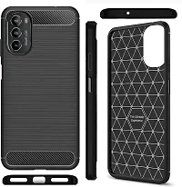 Coverblack Hybrid Tpu Silicon Back Cover For Motorola Moto G52Gravity Black-thumb1