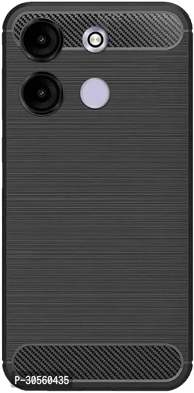 Coverblack Hybrid Tpu Silicon Back Cover For Itel A663Lc , Itel_A05SBlack-thumb2