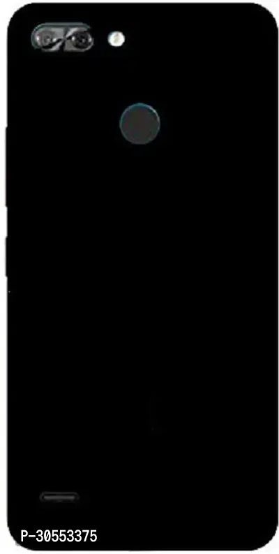 Coverblack Flexible Rubber Back Cover For Itel A46Black