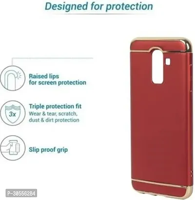 Coverblack Dual Protection Plastic Back Cover For Samsung Galaxy A60 ,Galaxy M40Red-thumb4