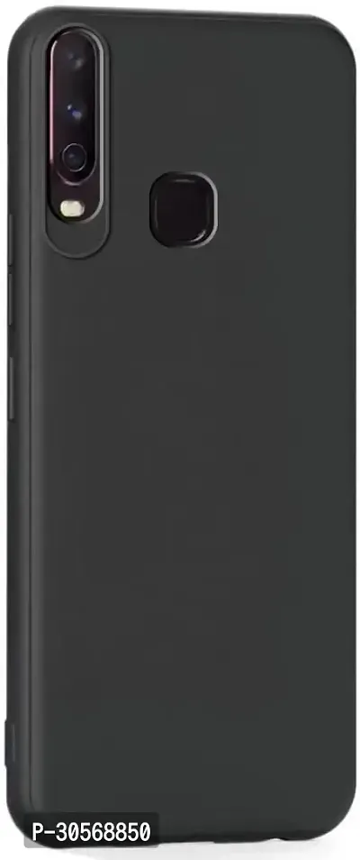 Coverblack Grip Case Rubber Back Cover For Vivo 1902 Vivo Y17 New 2019 EdiBlack-thumb2