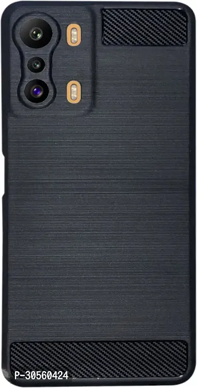 Coverblack Waterproof Rubber Back Cover For Infinix X6815B , Zero 5G 2021Black