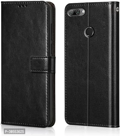 Coverblack Magnetic Case Artificial Leather,Silicon Flip Cover For Honor 9NLldal20Vintage Starry Black-thumb0