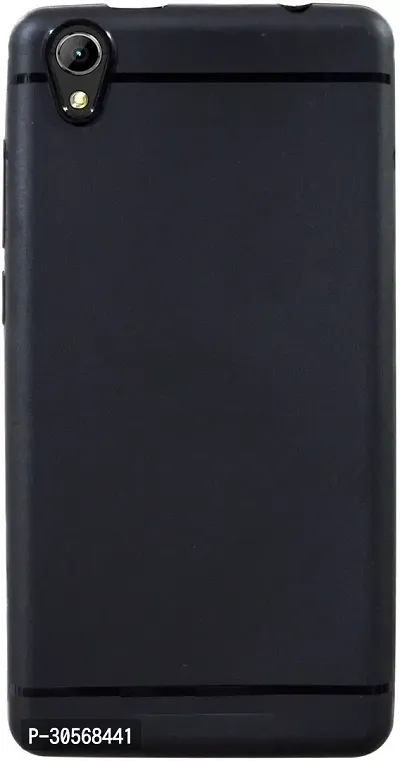 Coverblack Dual Protection Rubber Back Cover For Vivo 1820 , Pd1818Hf_Ex(Vivo Y91I )Black-thumb0