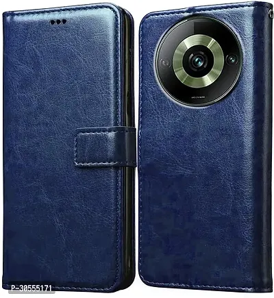 Coverblack Magnetic Case Artificial Leather,Rubber Flip Cover For Redmi A3 2024 ModelNavy Blue