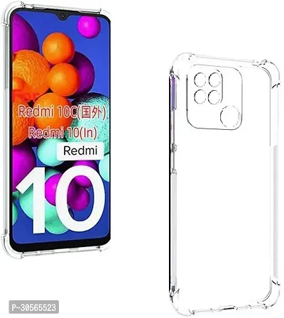 Coverblack Grip Case Silicon Back Cover For Redmi 10Transparent-thumb0