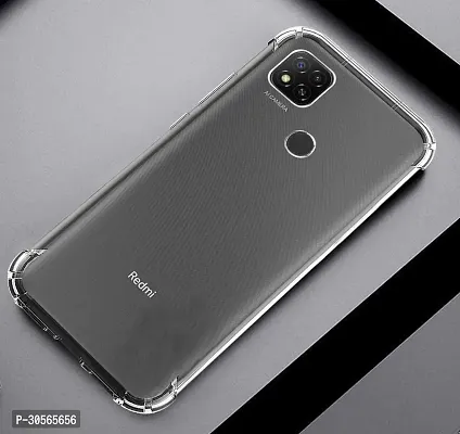 Coverblack Waterproof Rubber Back Cover For Redmi 9 ActivTransparent-thumb5