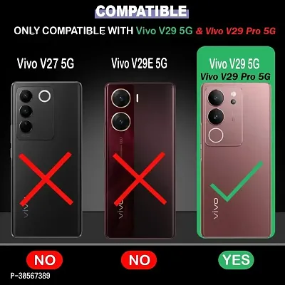 Coverblack Matte Finish Silicon Back Cover For Vivo V2250 , V29 5G, V29Pro 5GTransparent Totu-thumb4