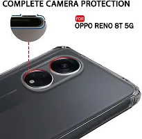 Coverblack Matte Finish Rubber Back Cover For Oppo Reno8T 5GTransparent-thumb4