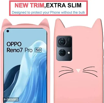 Coverblack Dual Protection Rubber Back Cover For Oppo Reno 7 Pro 5GBaby Pink-thumb4