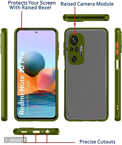 Coverblack Camera Bump Protector Polycarbonate Back Cover For Redmi Note 10 Pro MaxParrot Green-thumb3